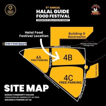 Halal Guide Food Festival presented by Bello Poultry - Site Map and Directions!